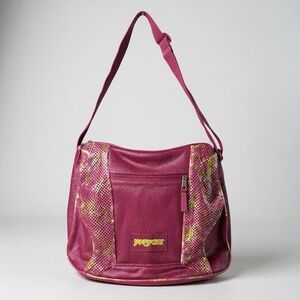 🎒 JanSport Hot Pink Mesh‎ Crossbody Sling Bag 💖 Vintage Y2K Style